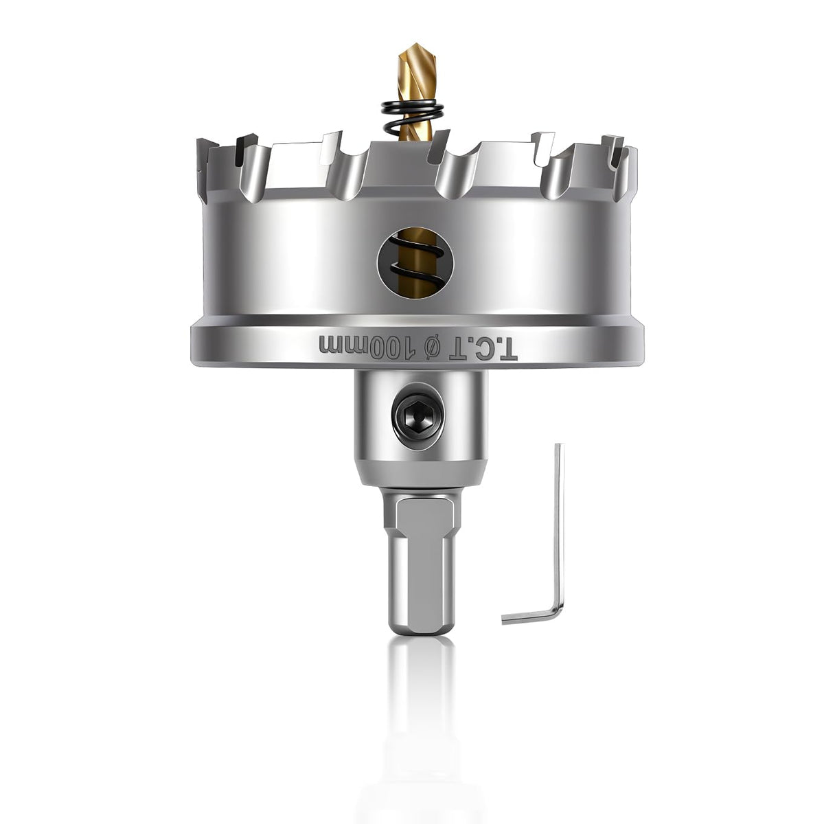 BEoffer 4-inch TCT hole saw cuts hard metals with precision