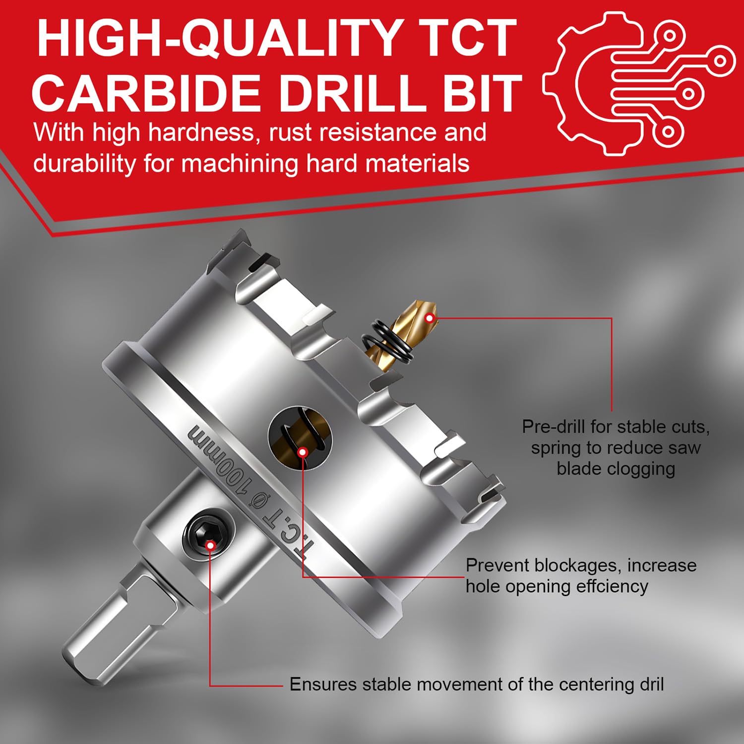 BEoffer hole saw set arrives in a protective plastic box