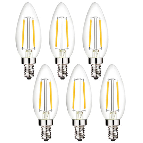 Beonllay 12V LED candelabra bulb with E12 base for efficient illumination