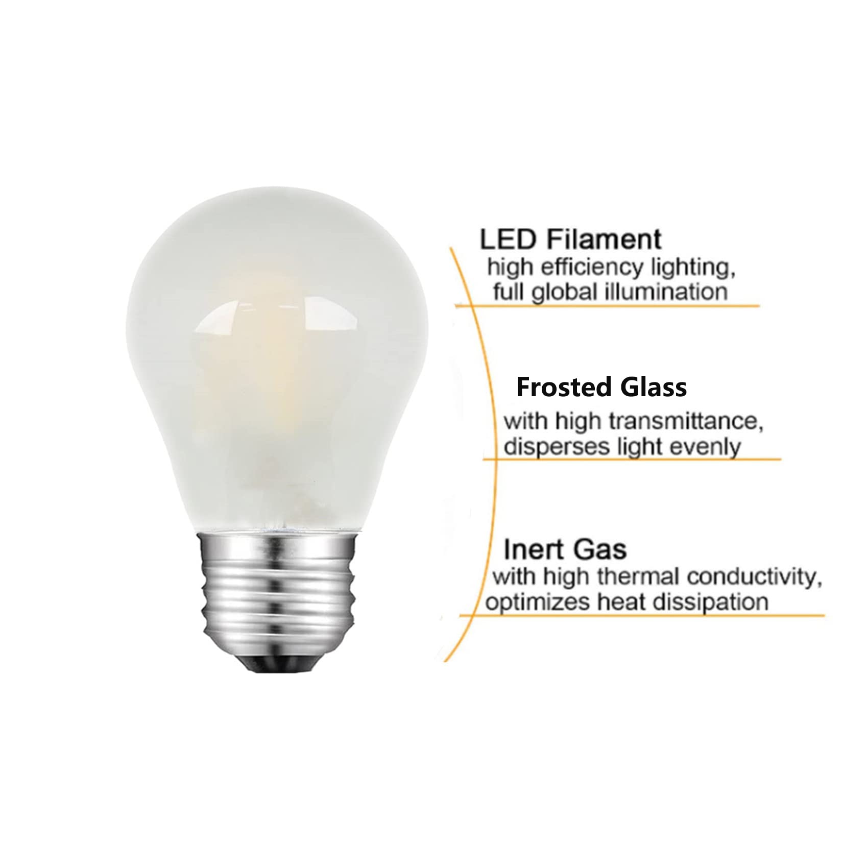 Beonllay 2700K warm white filament bulb for cozy rooms.