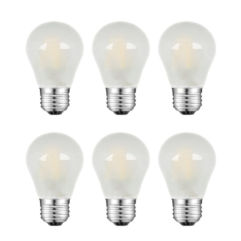 Beonllay frosted E26 LED bulb for warm, energy-saving chandelier lighting.