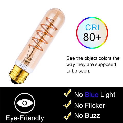 Beonllay T10 LED bulb with E26 base for easy retrofit.