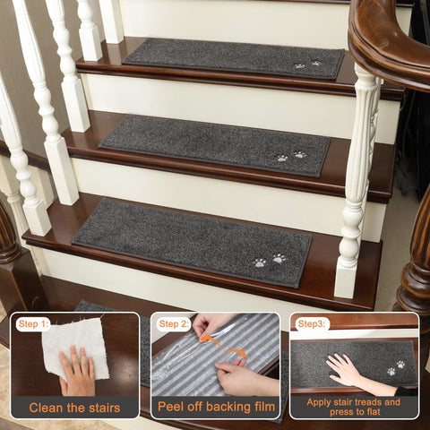 BEQHAUSE stair tread reduces noise and warms feet.
