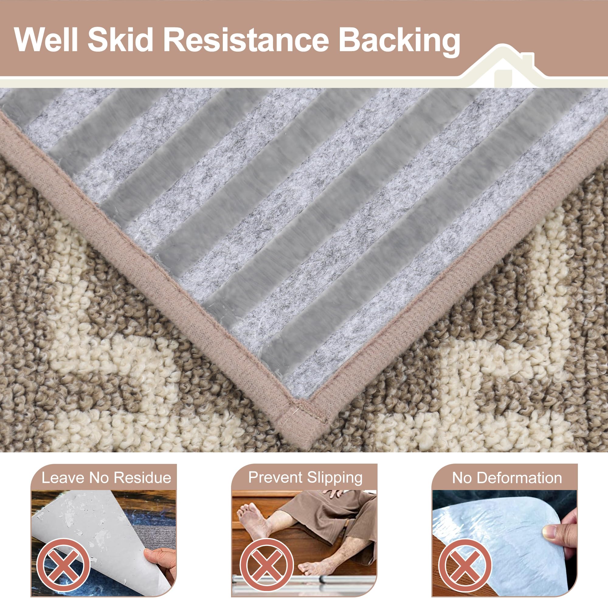 BEQHAUSE stair treads designed for pets to reduce noise and improve traction
