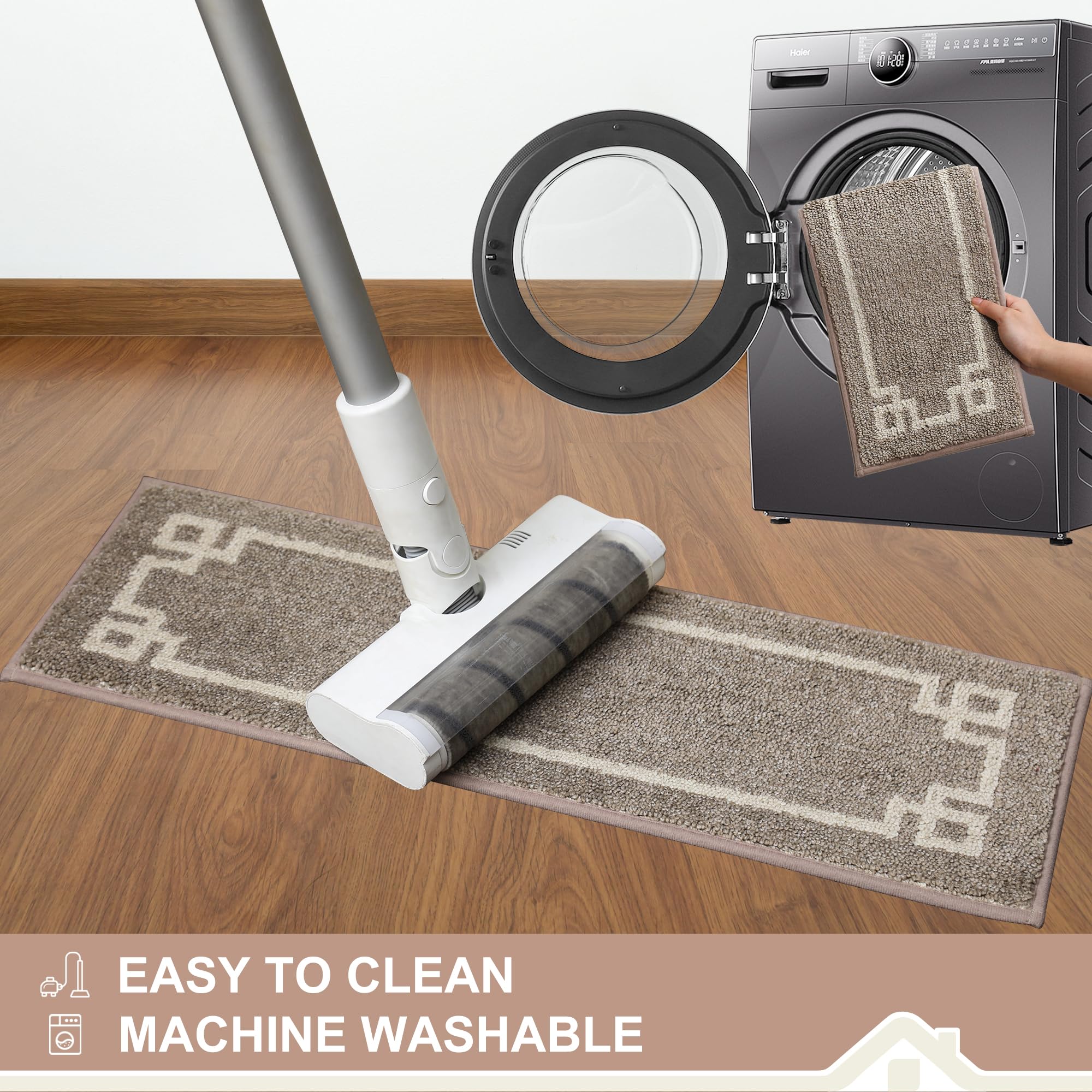 BEQHAUSE stair treads reusable adhesive backing preserves stair surfaces