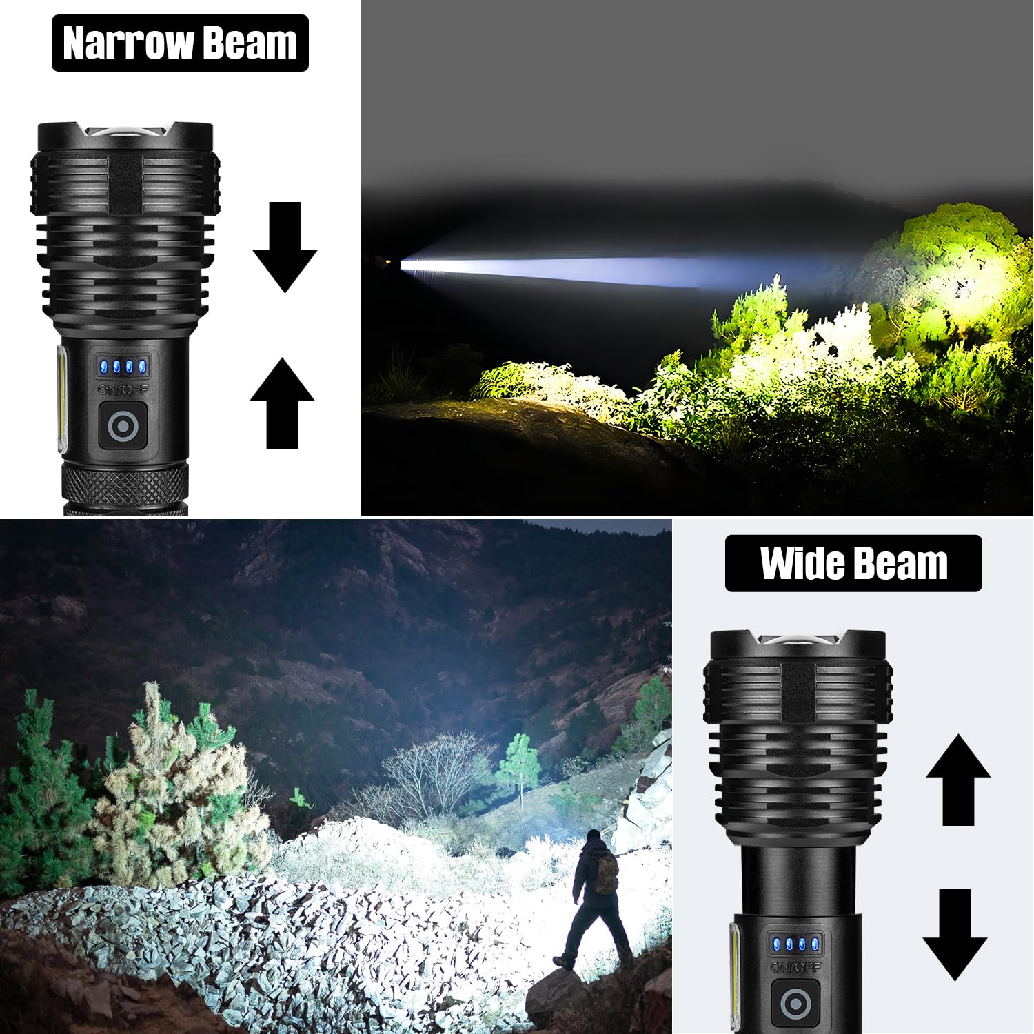BERCOL IPX7 waterproof seal keeps the flashlight dry