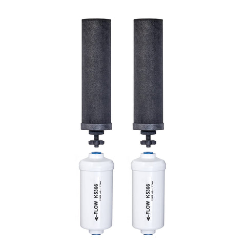 Berkey authentic black element BB9-2 purifies tap water and freshwater efficiently.