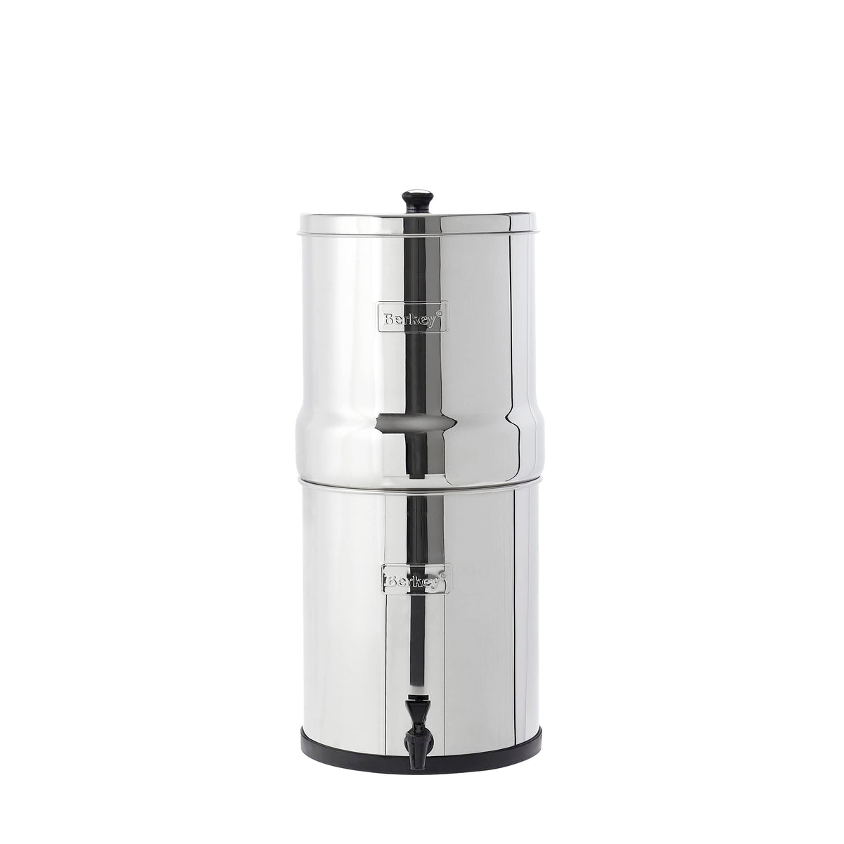 Berkey Big Berkey system on countertop delivering great-tasting water.