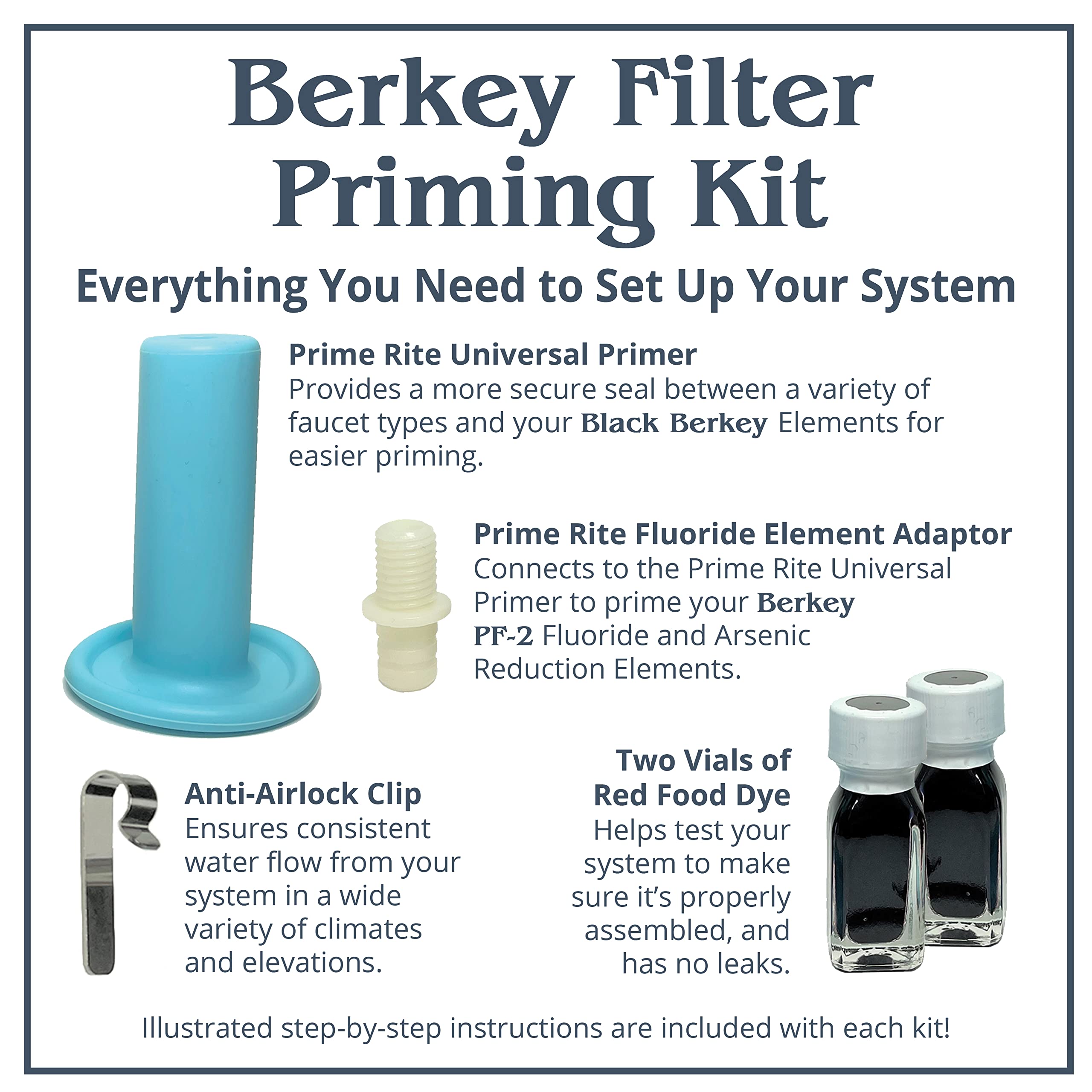 Berkey Prime Rite fluoride adaptor ensures a tight fit with PF-2 elements