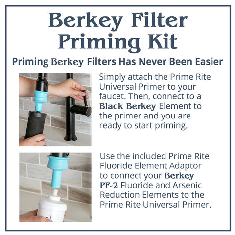 Berkey red food dye vial for quick assembly verification test