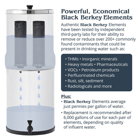Berkey Royal easy setup and maintenance on the countertop