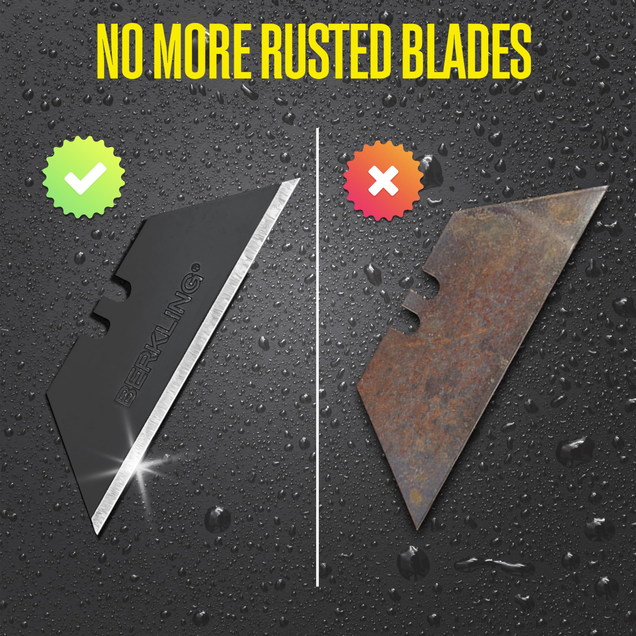 Berkling blade refills in use for efficient replacement during projects
