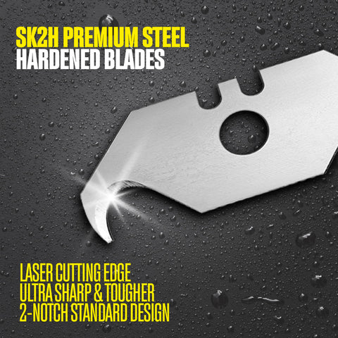 Berkling hook blade 0.6 mm thickness for precise cuts.