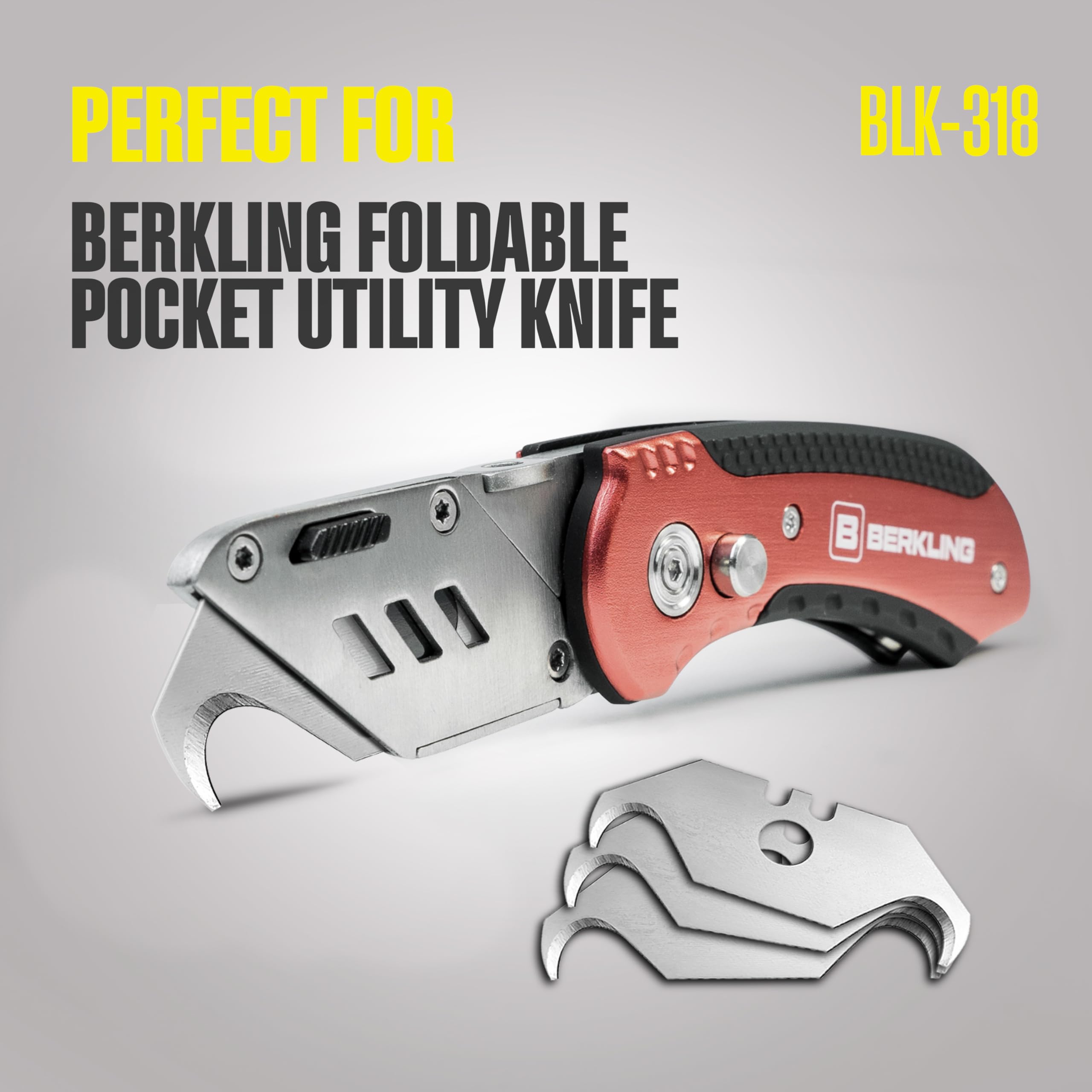 Berkling blade fits most utility knives for universal use.