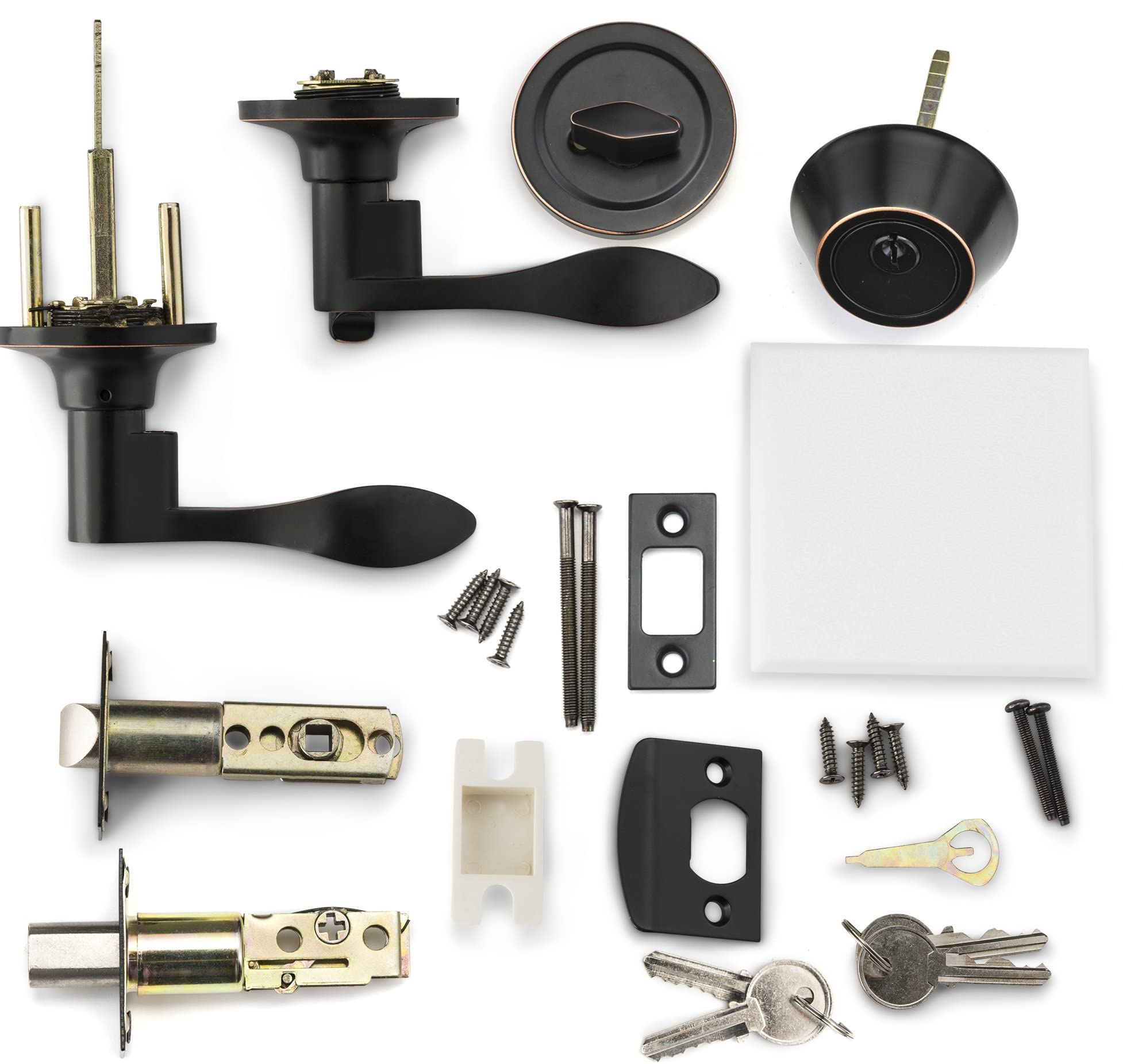 Backset adjustable from 2 3/8 to 2 3/4 inches for versatile fit