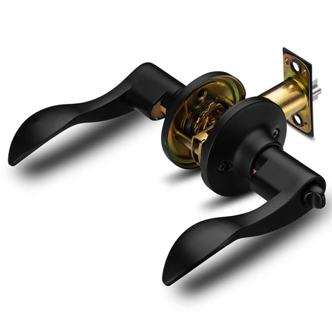 Berlin Modisch lever in iron black finish suits modern interiors