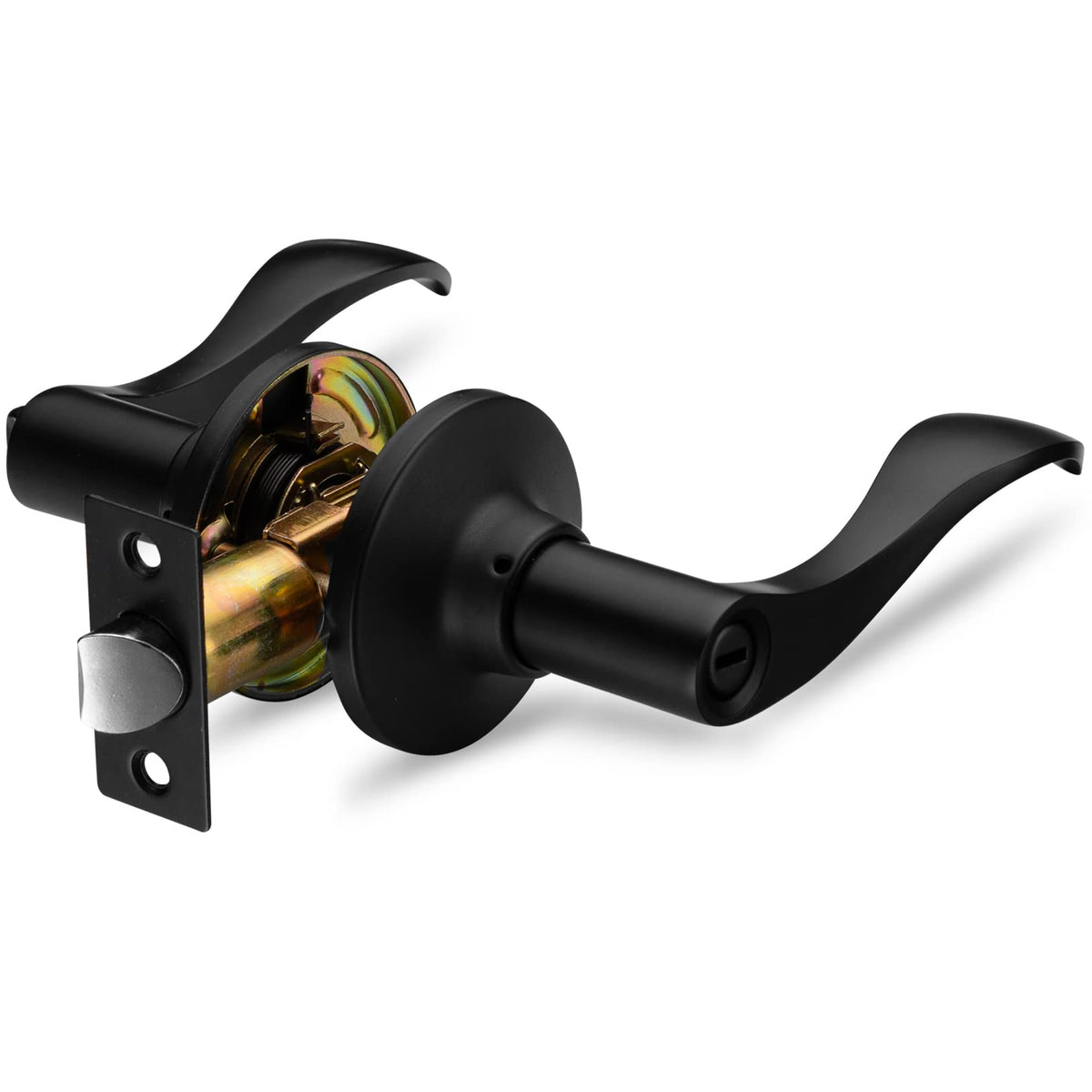 Berlin Modisch privacy lever with thumb turn inside, ideal for bedrooms