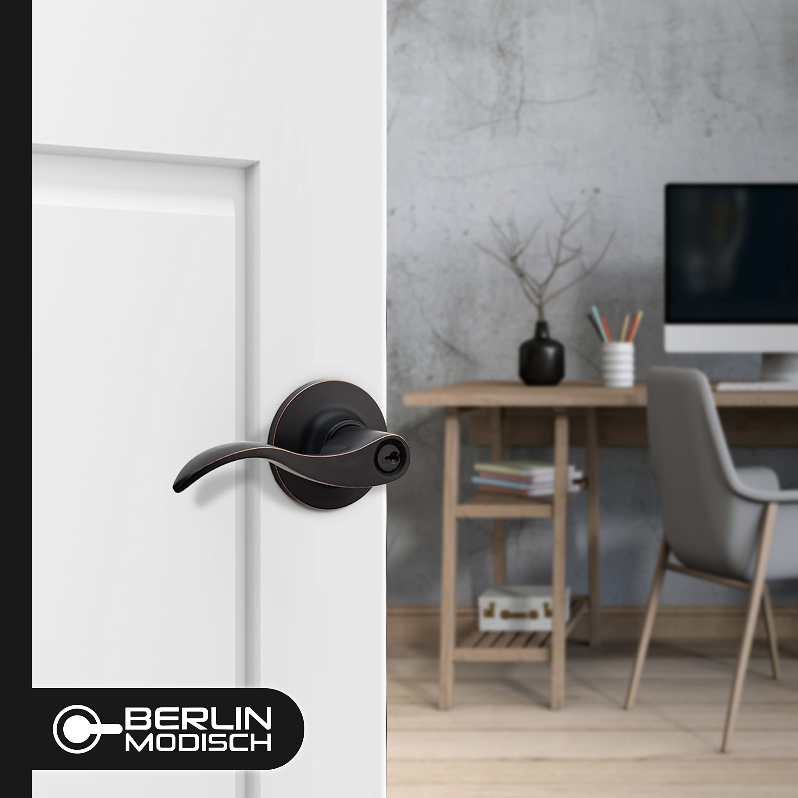 Reversible handle for left or right-handed doors improves installation flexibility
