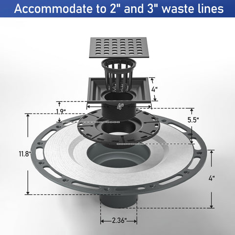 Bernkot CUPC-certified stainless steel drain for lasting durability.