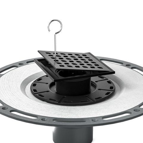Bernkot plastic hair strainer helps prevent clogs in showers.