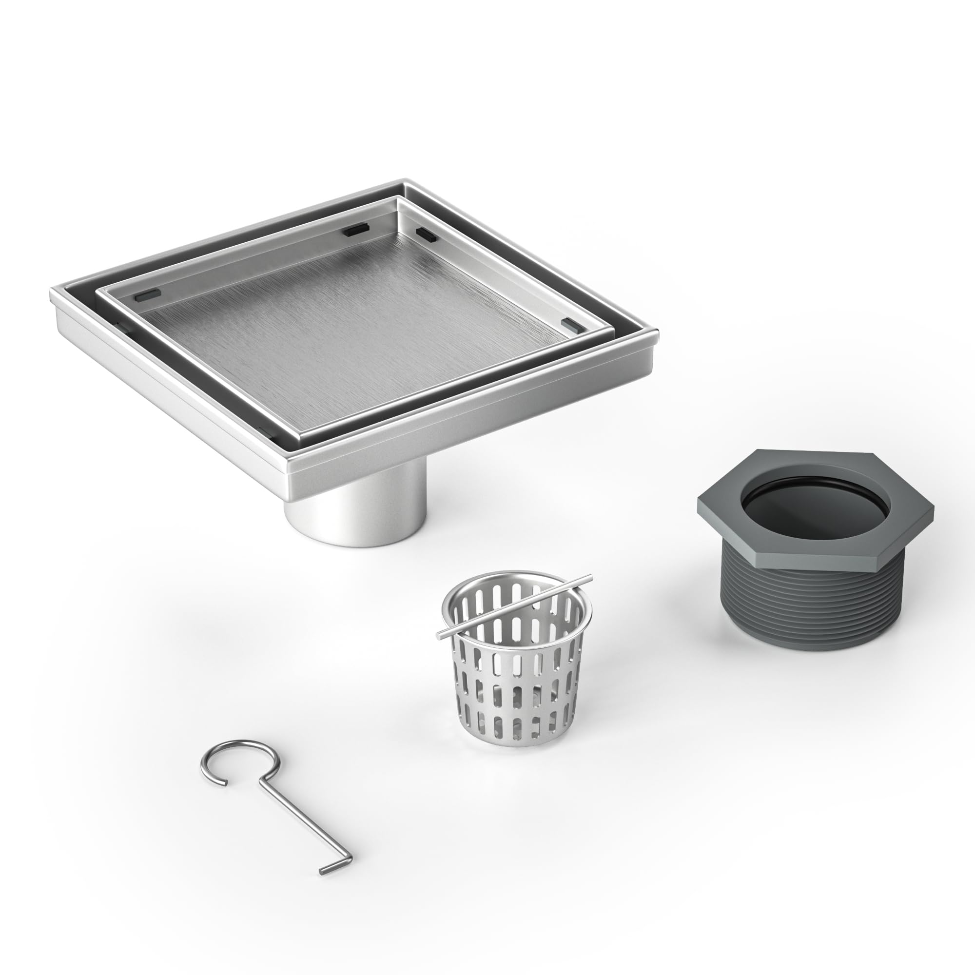 Bernkot square drain CUPC certified for trusted safety standards.