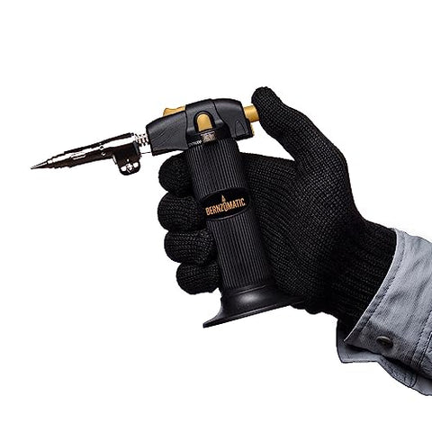 Bernz-O-Matic ST2200T push-button ignition for quick starts.