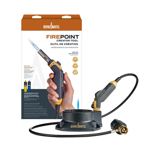 Bernzomatic FirePoint Creator Tool with adjustable flame for precise metalworking
