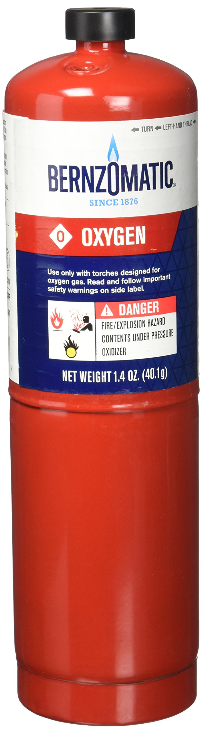 Bernzomatic Worthington cylinder 333251 pre-filled oxygen gas torch-style for quick setup