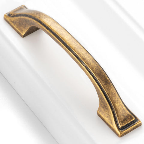 BEROSSA antique brass cabinet pull 3-inch for durable, stylish kitchen cabinetry.