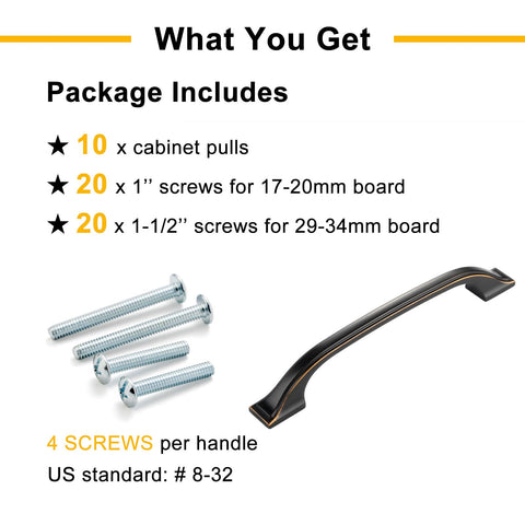 Screw options BEROSSA kit includes 8-32 screws for versatile installation