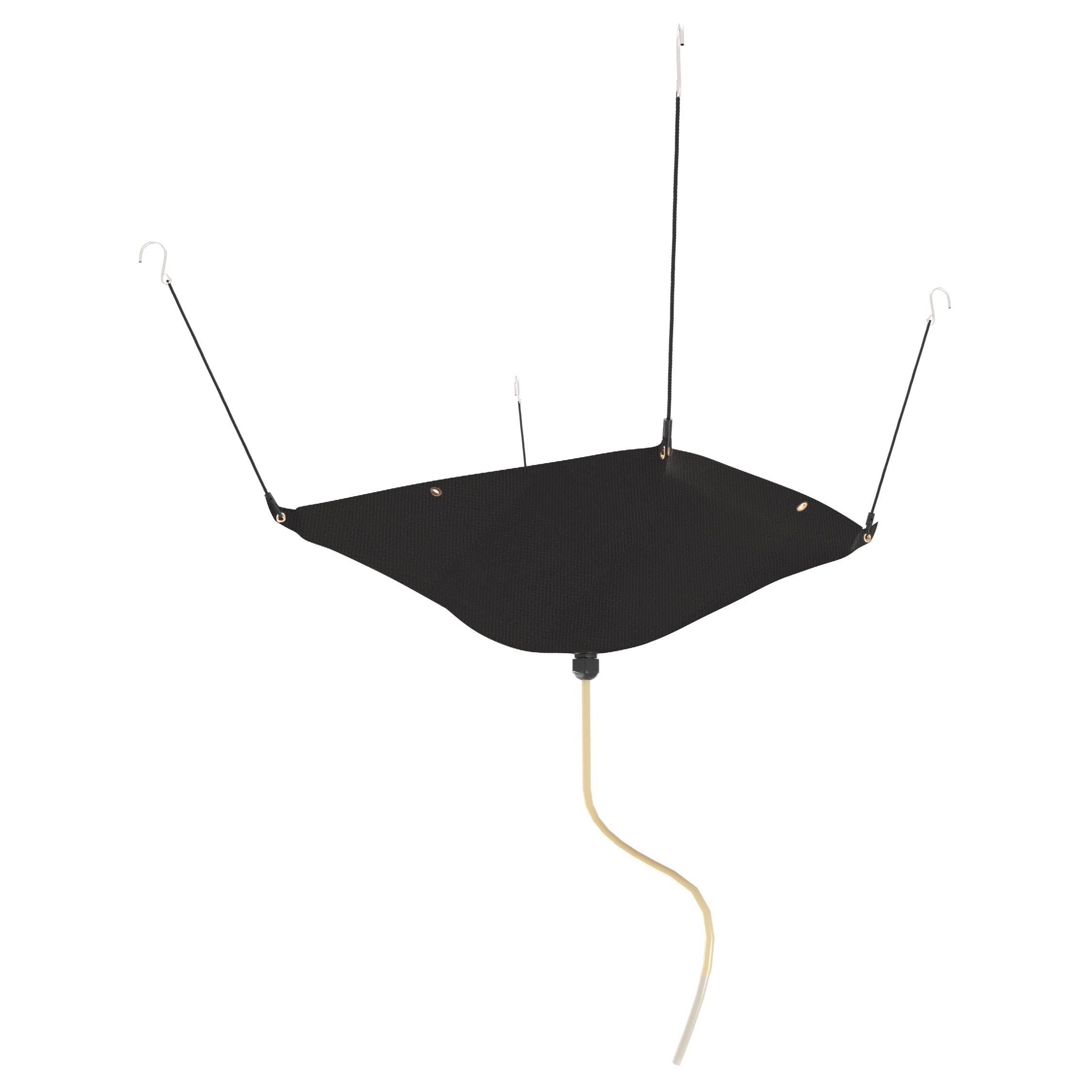 BERPET ceiling leak diverter 5x5 front view showing rugged protection.