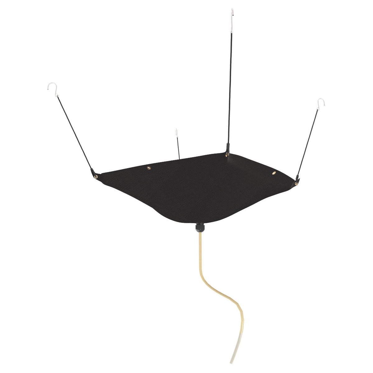 BERPET ceiling leak diverter 5x5 front view showing rugged protection.