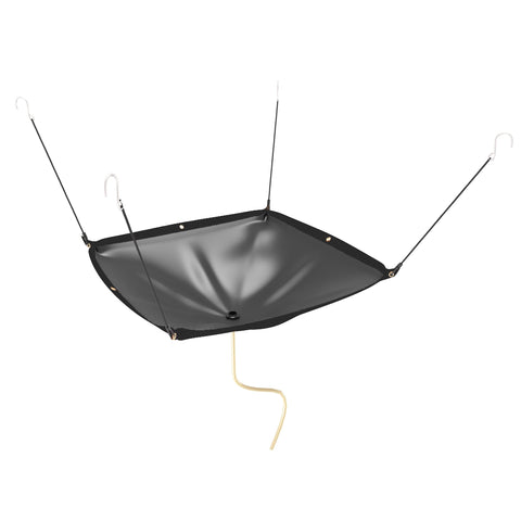 BERPET ceiling leak diverter 5x5 water flow in action prevents damage.
