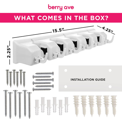 Berry Ave 35-pound capacity holds heavy tools without slipping.