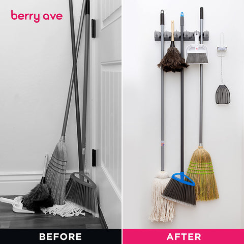 Berry Ave garage organizer with installation kit simplifies mounting.