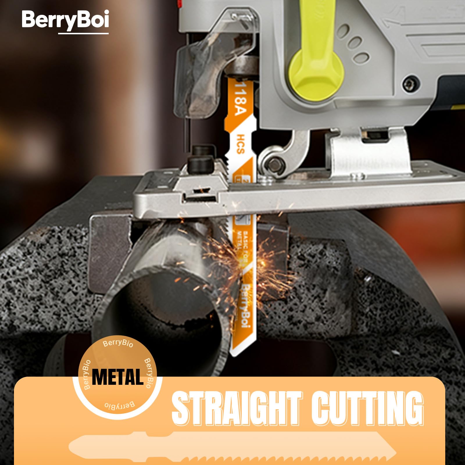 BerryBoi T-shank blades secure fit in compatible saws