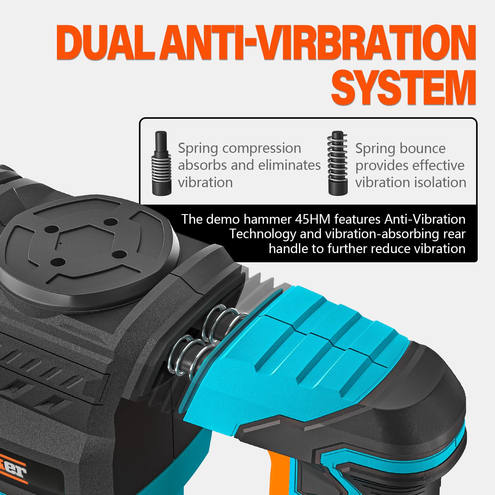 Anti-vibration system on Berserker reduces fatigue during use