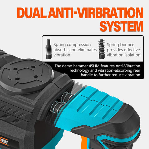 Anti-vibration system on Berserker reduces fatigue during use