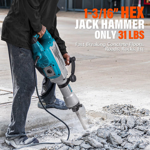 Berserker 1-3/16-inch hex-bit system enables tool-free changing.