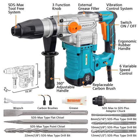 Berserker vibration-control technology reduces fatigue during use