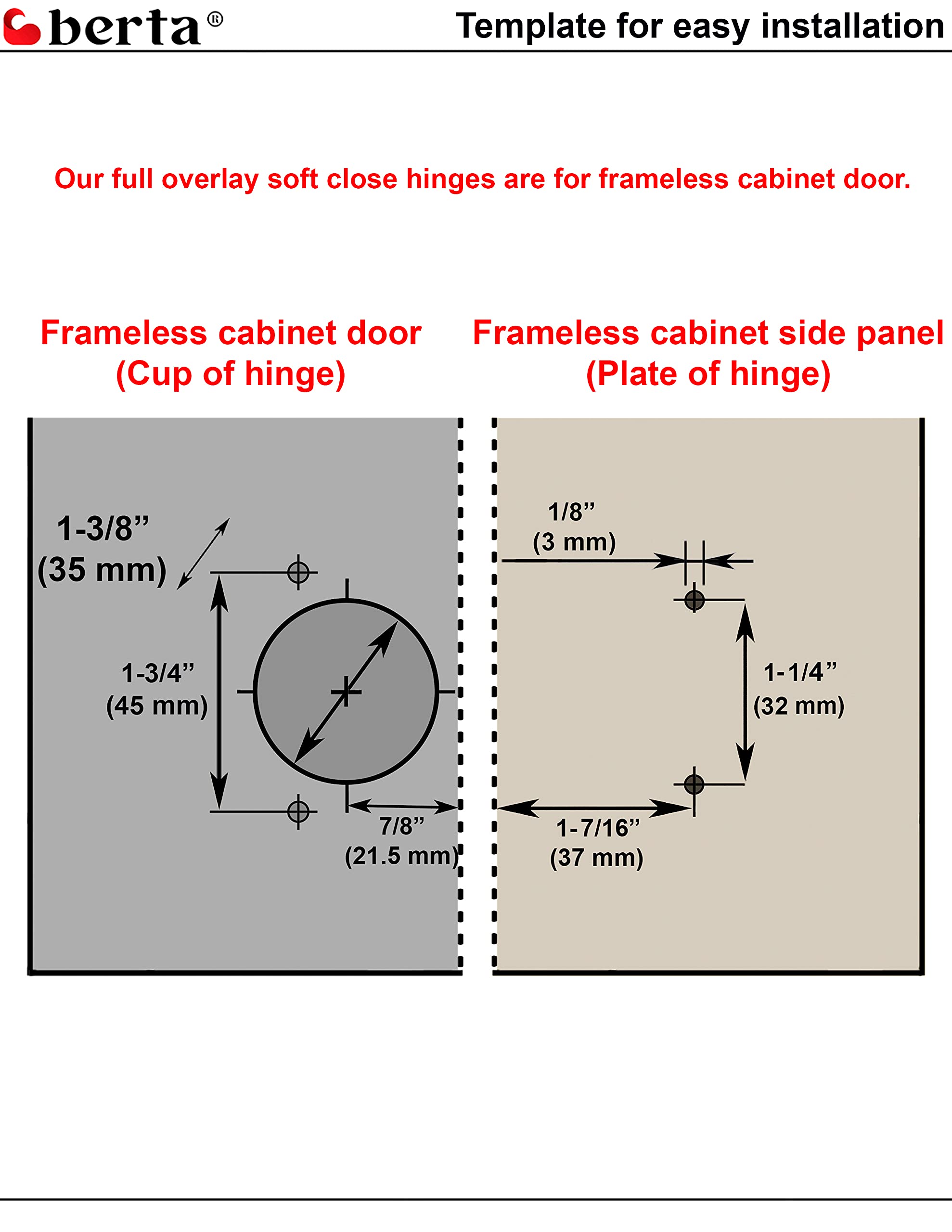 Berta easy-install hinges simplify mounting for multiple doors