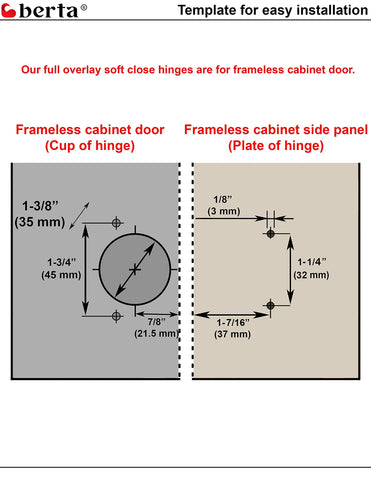 Berta frameless design hinges keep doors flush with fronts