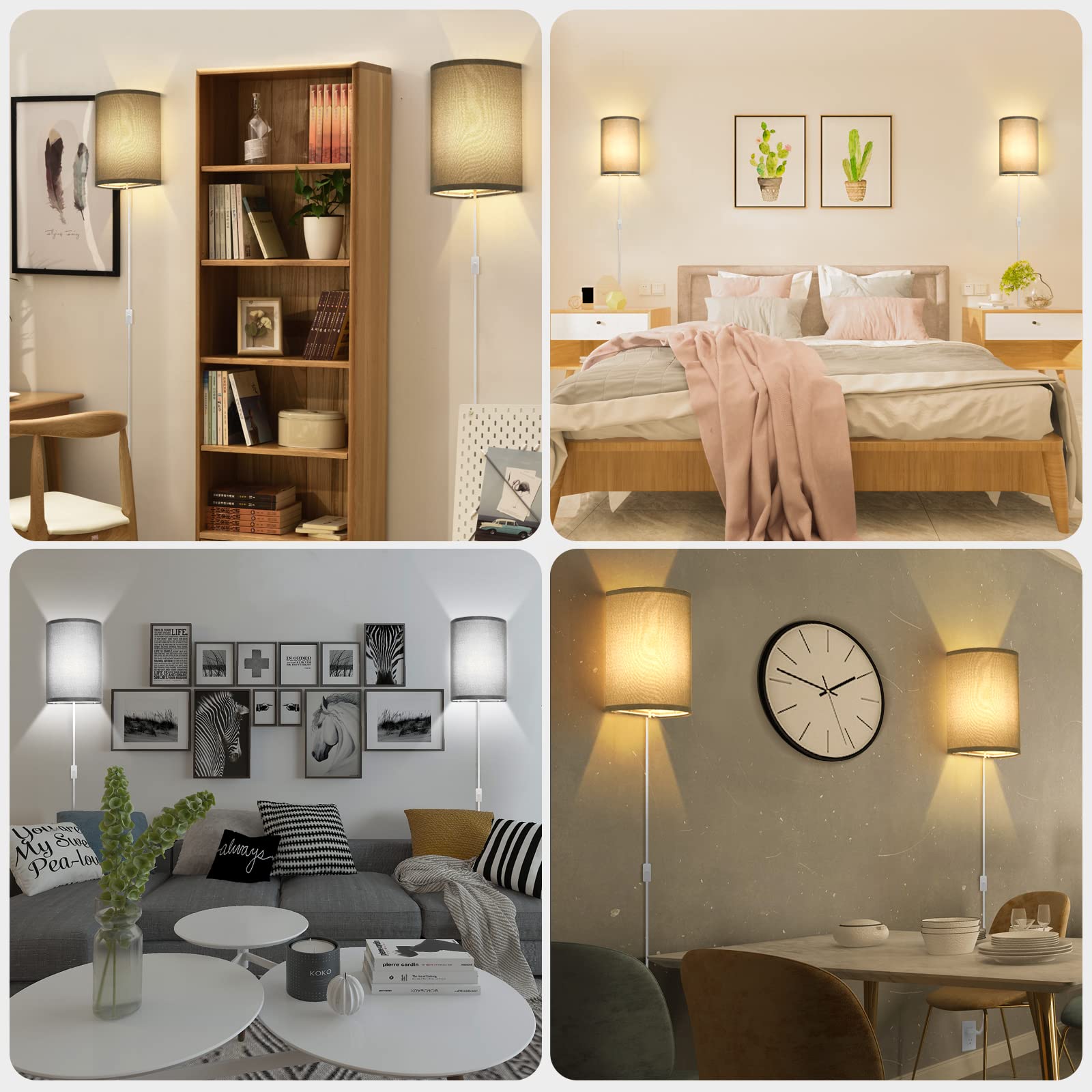Beser‑Win bedroom wall light creates warm, inviting corners.