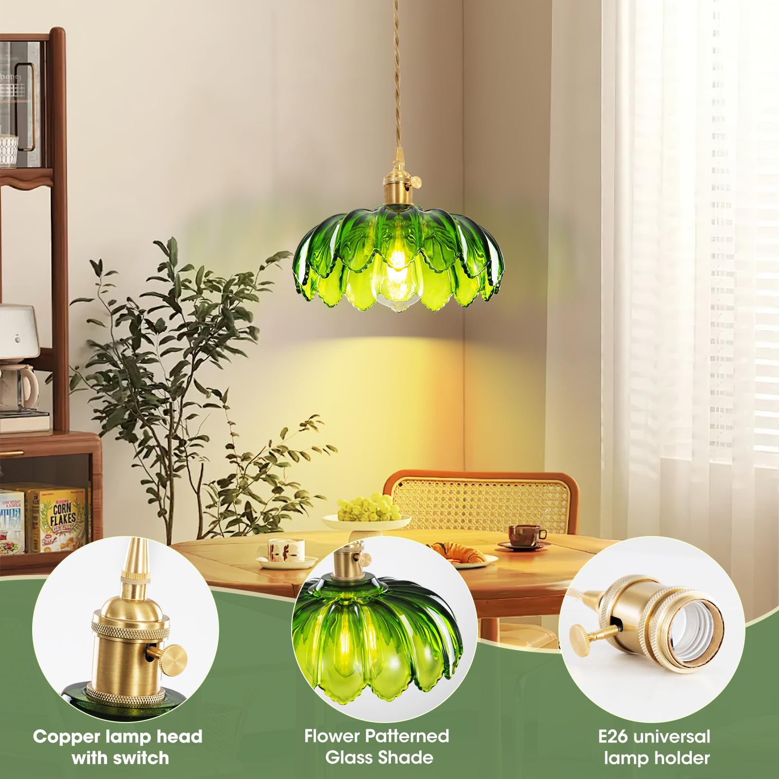 Beser·Win plug-in cord hanging light with flexible setup for multiple rooms