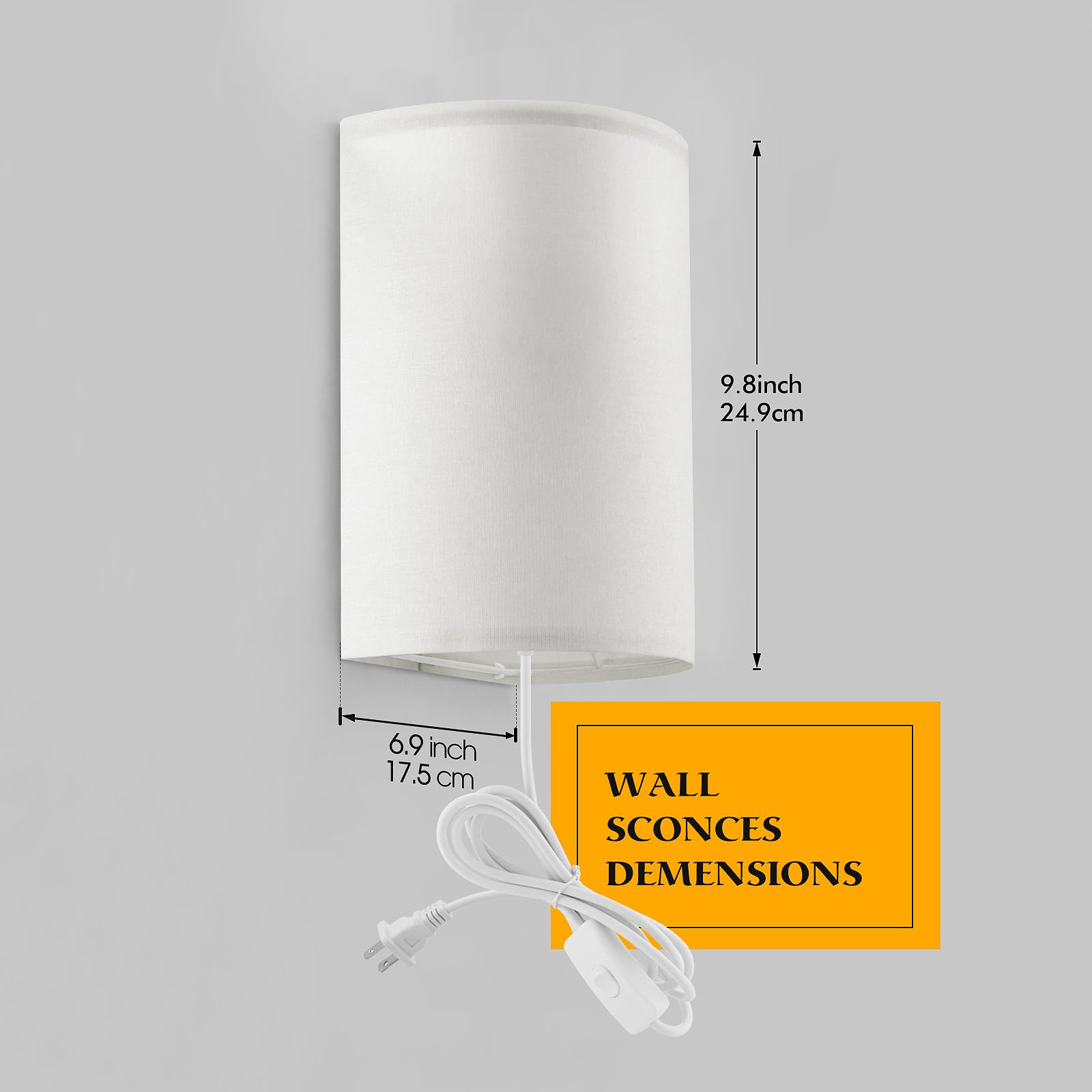 Beser·Win sconce with US-standard E26 base enables easy bulb swaps