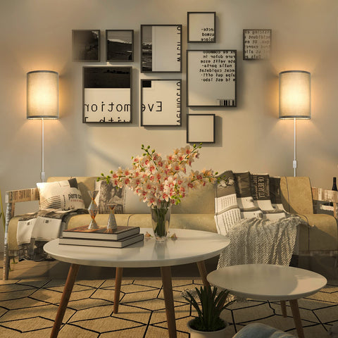 Beser‑Win linen and metal wall light installs quickly and durably.