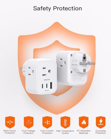 BESHON dual USB-C fast charging ready for multiple devices