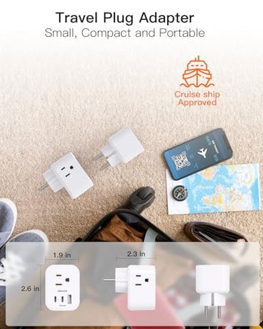BESHON worldwide compatibility for many European outlets during travel