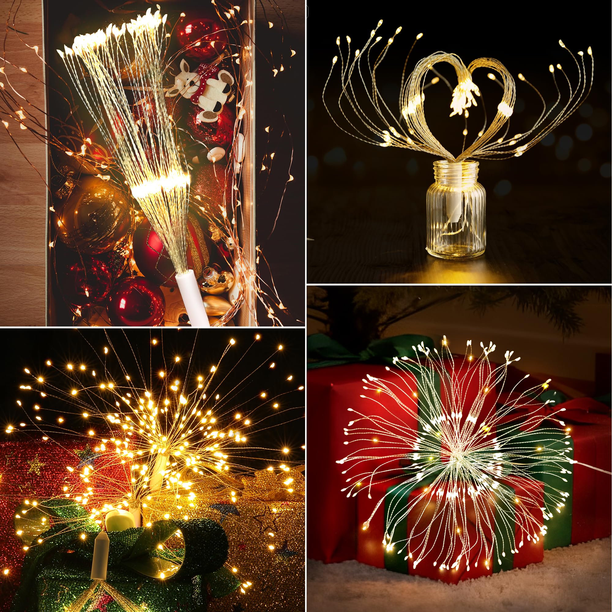 Besight copper wire 120 LEDs for flexible decorative shapes
