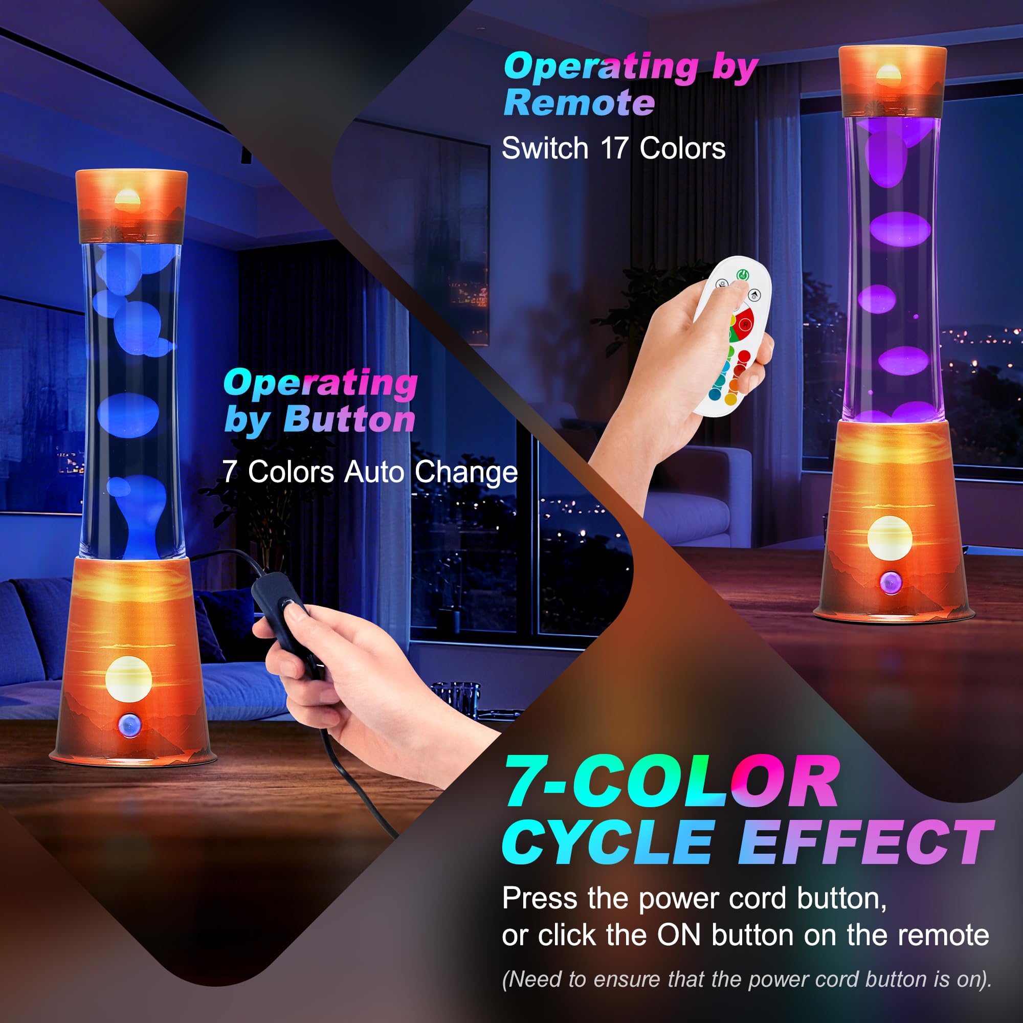 Besight remote control interaction with color options from across the room